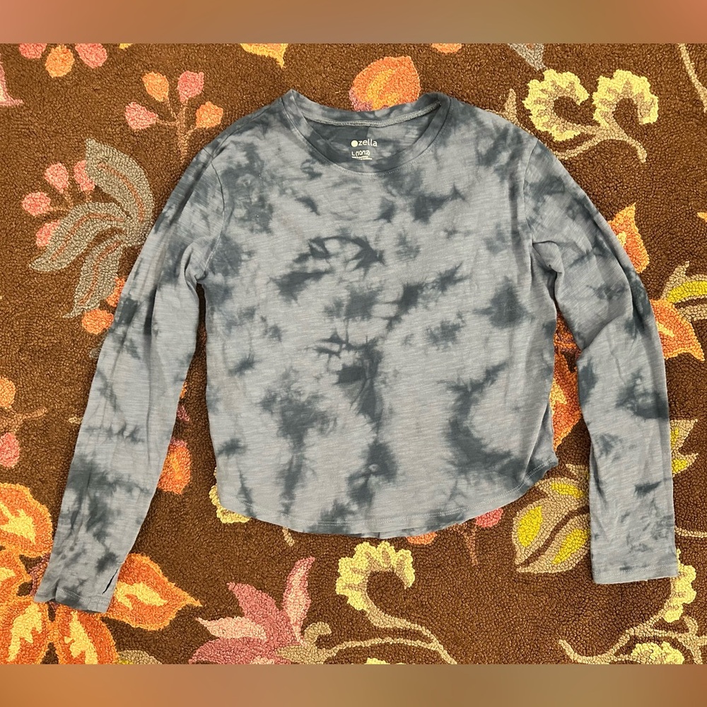 Zella Tie-Dye Long Sleeve Top